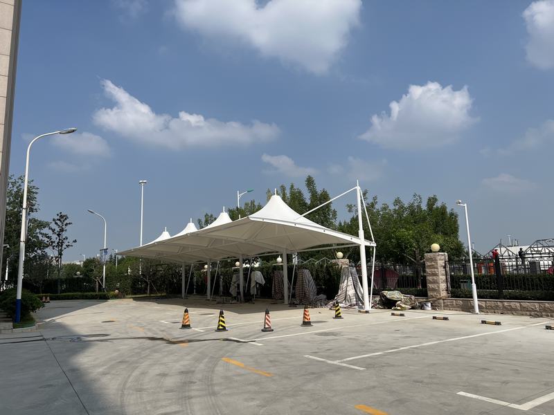 郑州机场集团海关膜结构车棚